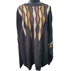 Protege Collection Vintage 90s Coogi Style Knit Sweater 3XL